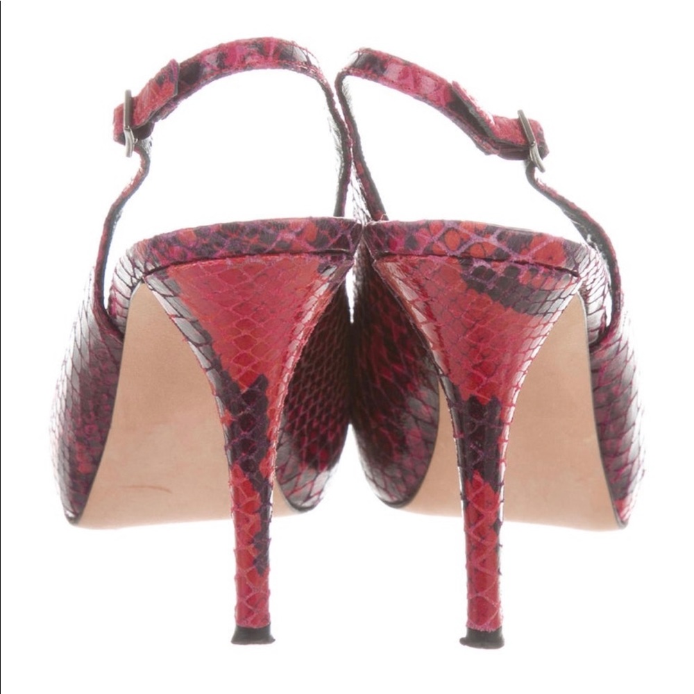 Stuart Weitzman - Embossed Slingback Pumps, - image 4